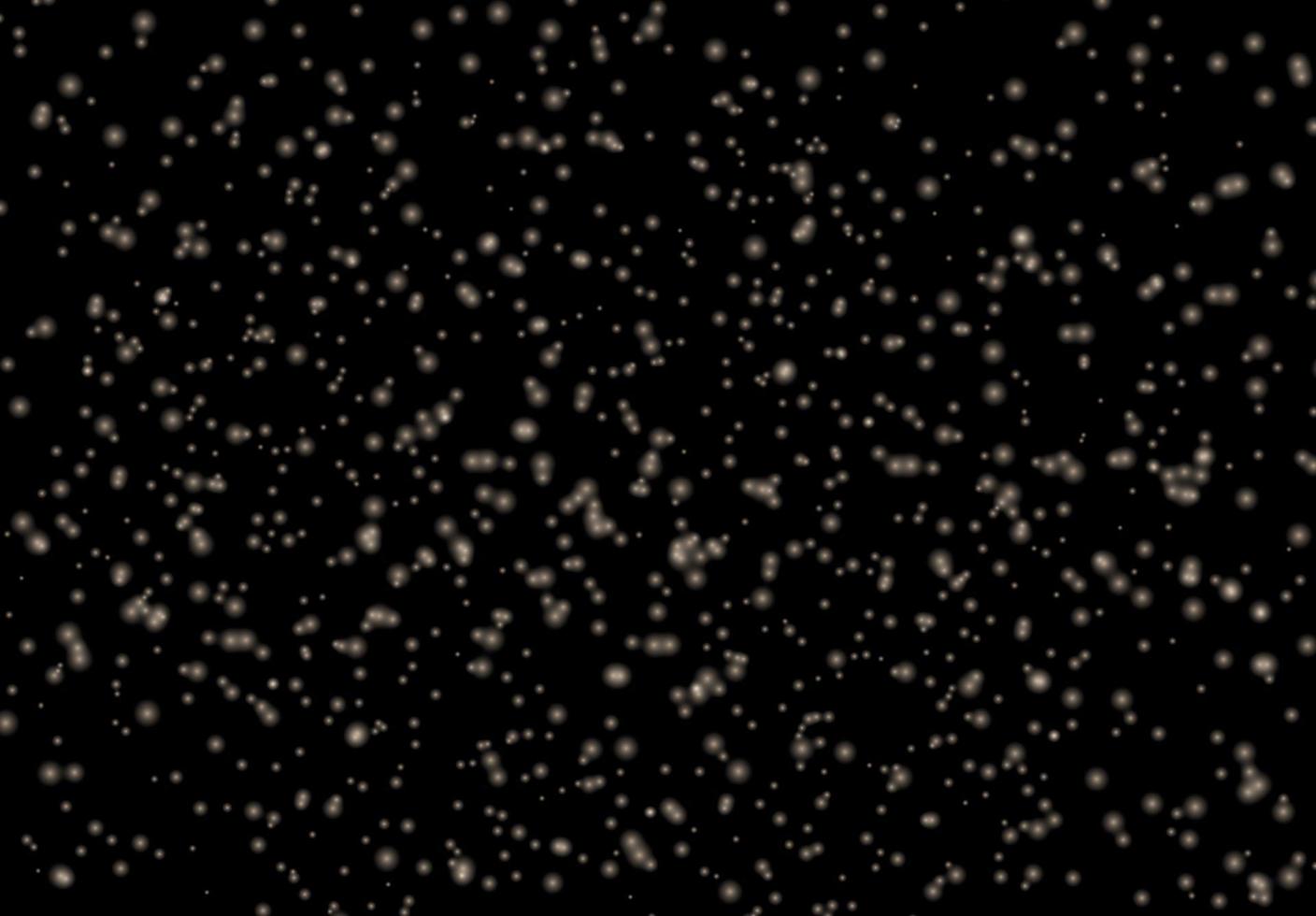 céu estrelado de noite naturalista. vista fabulosa. ilustração vetorial vetor
