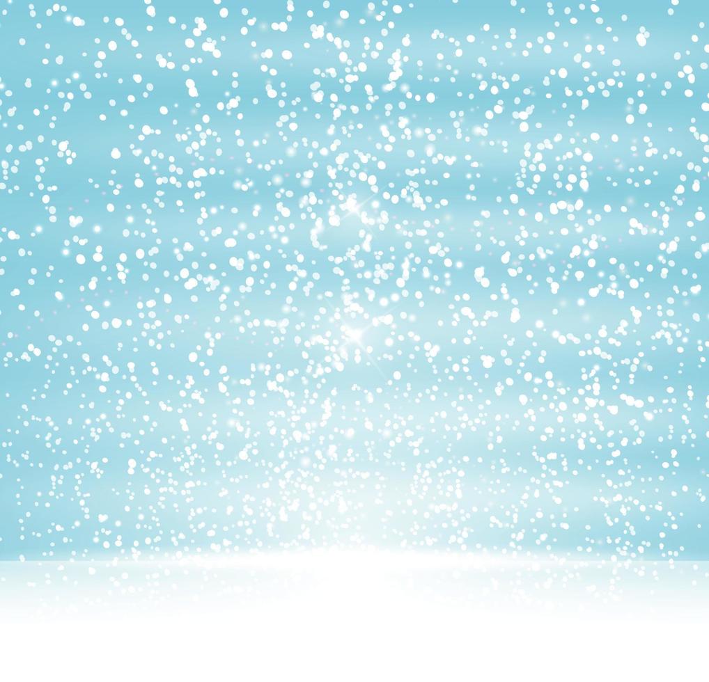 ilustração abstrata do vetor do fundo do azul da neve do inverno