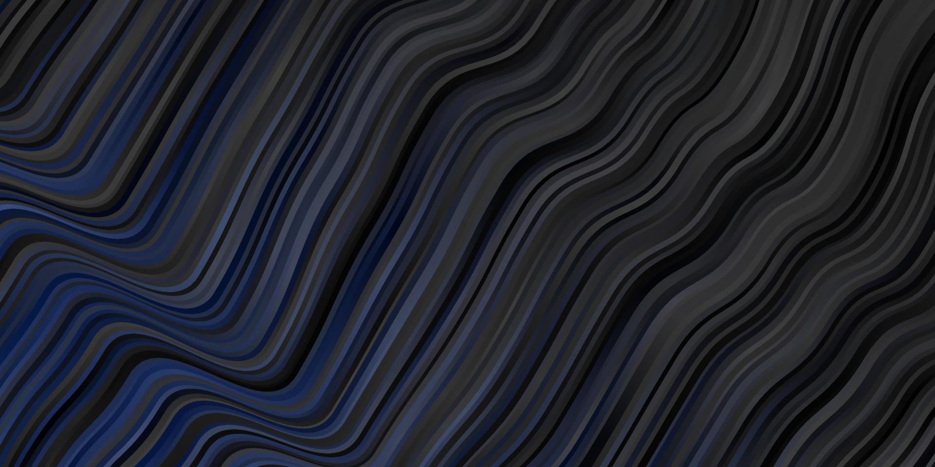 pano de fundo vector azul escuro com linhas dobradas.