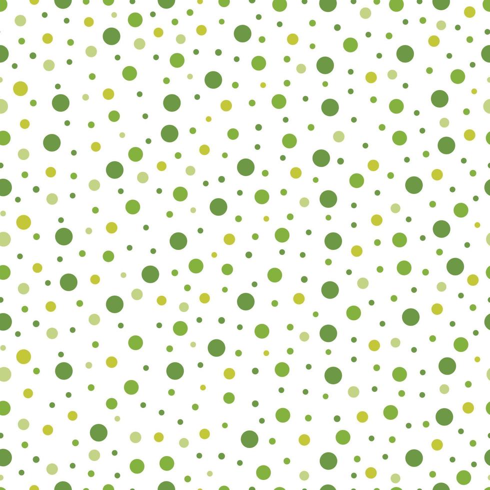 fundo abstrato das bolinhas. padrão sem emenda branco com desenho de círculo verde para publicações, cartazes, tecidos, têxteis. ilustração vetorial vetor