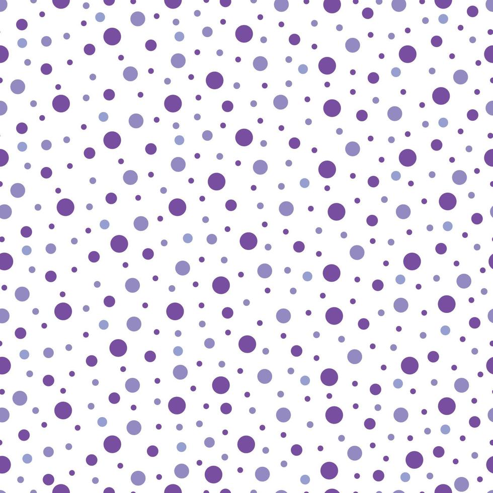 fundo abstrato das bolinhas. padrão sem emenda branco com design de círculo roxo para publicações, cartazes, tecidos, têxteis. ilustração vetorial vetor