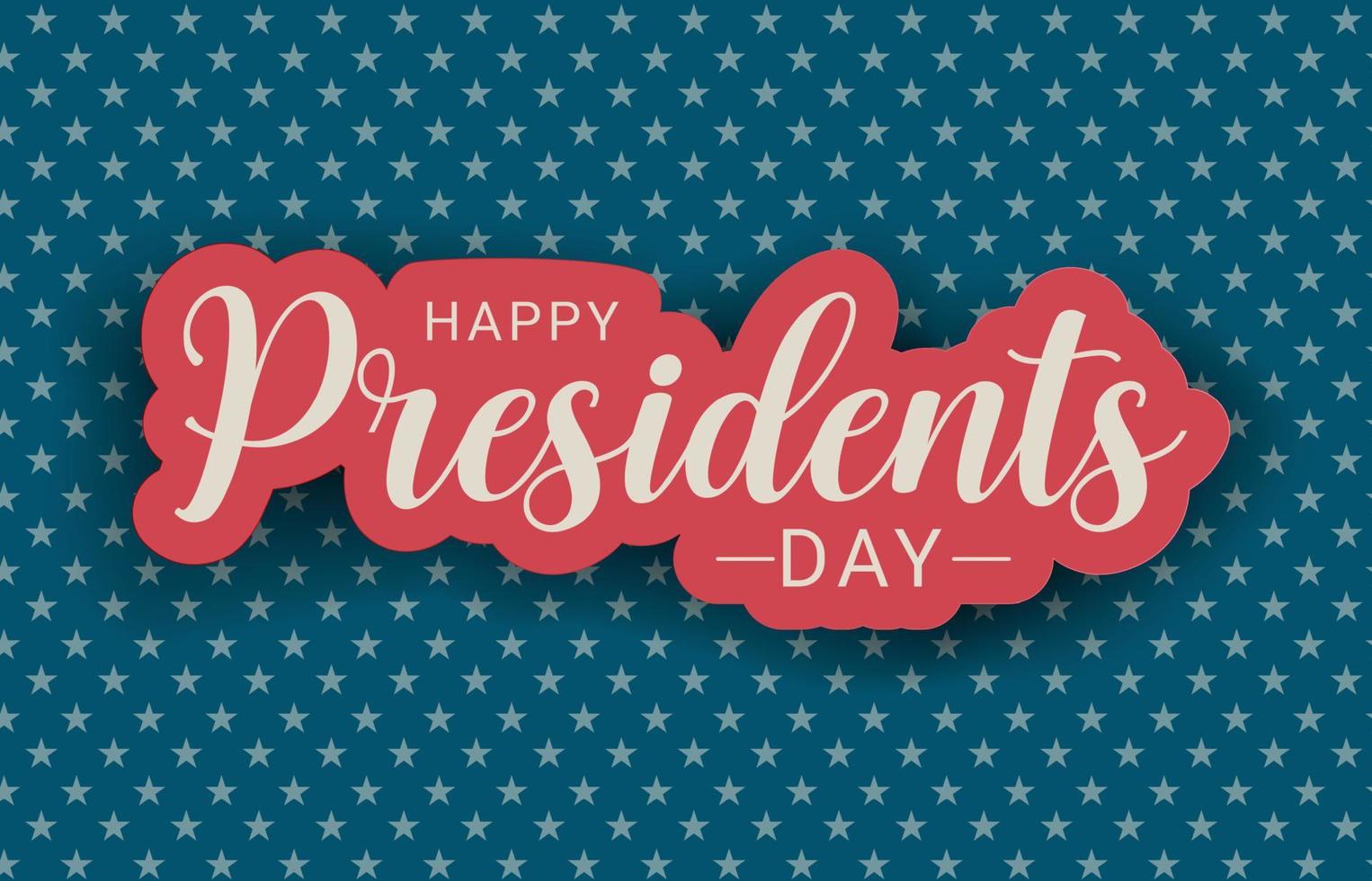 EUA feliz dia presidentes cartão de fundo. ilustração vetorial vetor