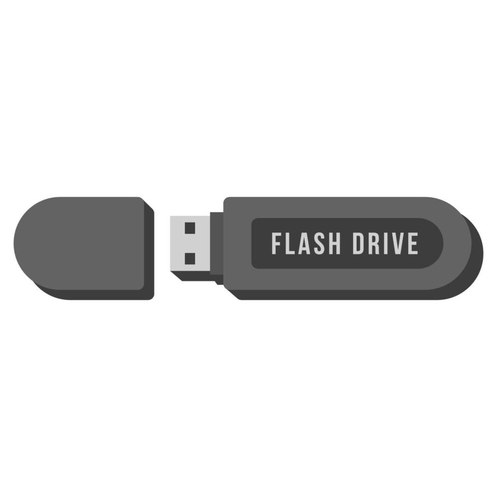 objeto de vetor de desenho animado de flash drive