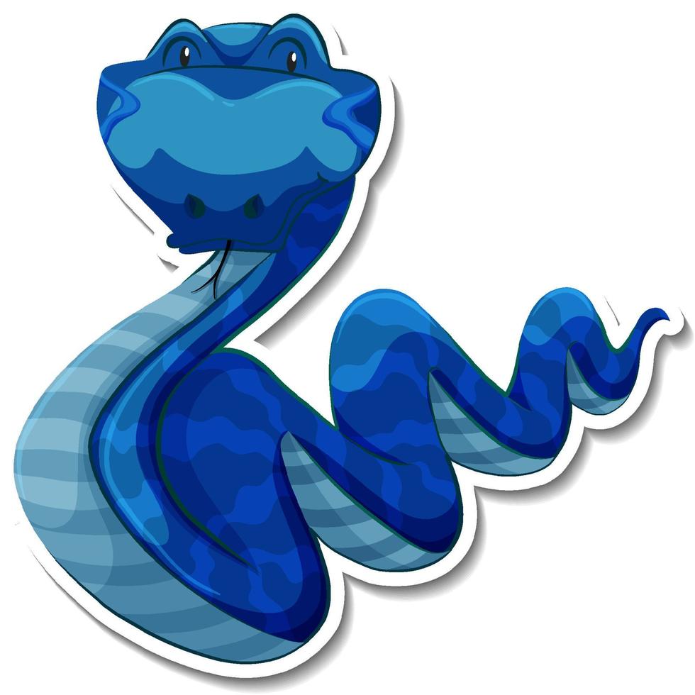 Desenho de personagem de desenho animado de ícone de cobra