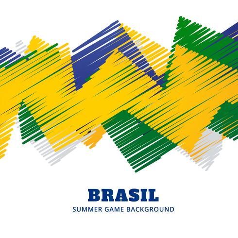 jogo de futebol do brasil vetor