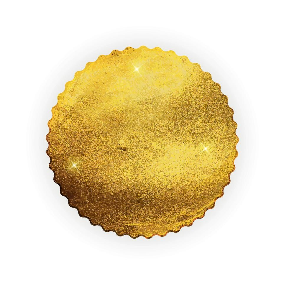 Sinal de distintivo de luxo de rótulo dourado brilhante de qualidade premium em fundo branco. pode ser usado como melhor escolha, preço, edição limitada, para venda e outro logotipo de adesivo de negócios. ilustração vetorial vetor