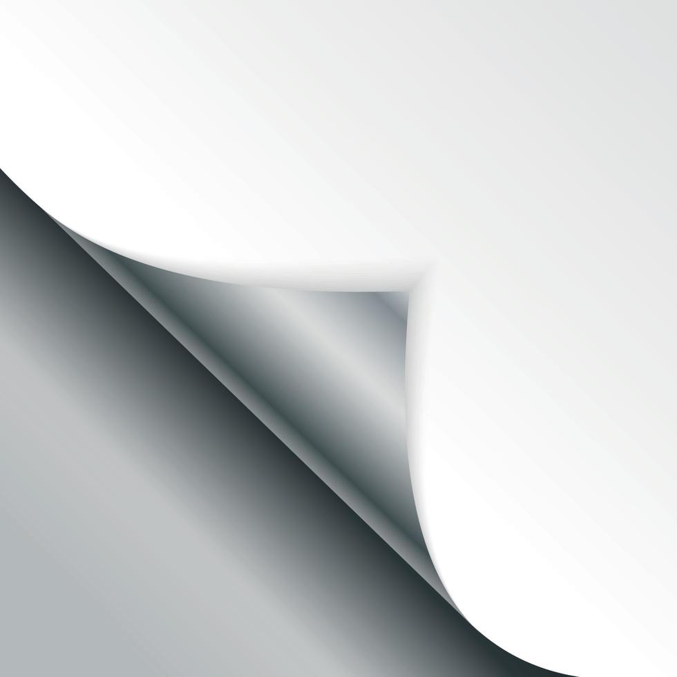 a forma do ângulo de curvatura é livre para o preenchimento da cor prata. ilustração vetorial. vetor