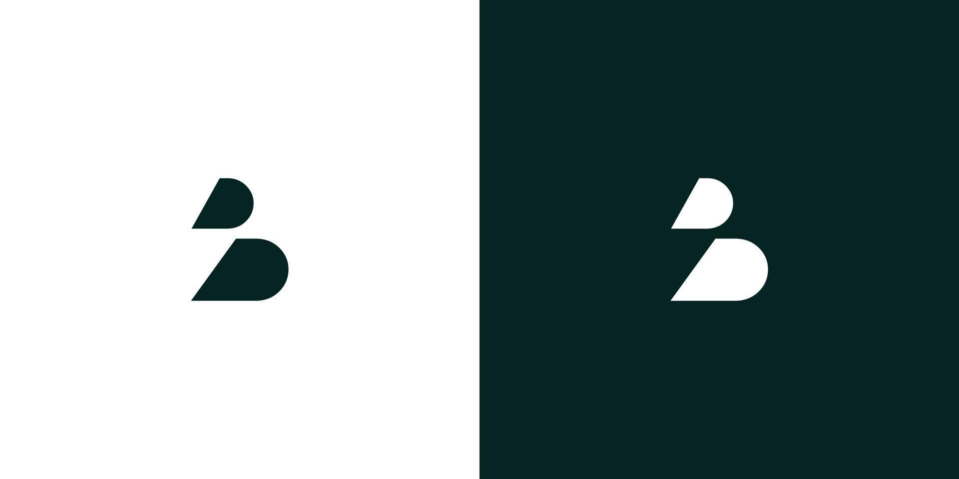 design de logotipo inicial moderno e elegante com letra b vetor
