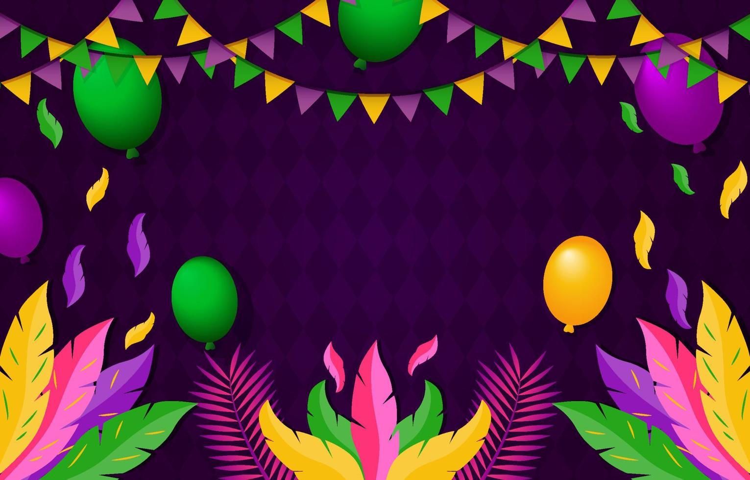 fundo de carnaval de mardigras vetor