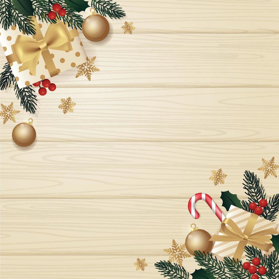 lindo fundo floral de natal vetor