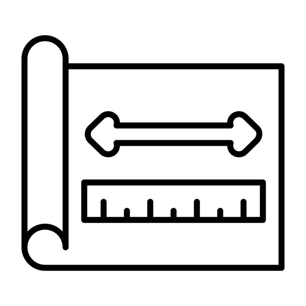 ícone de linha de plano de design vetor