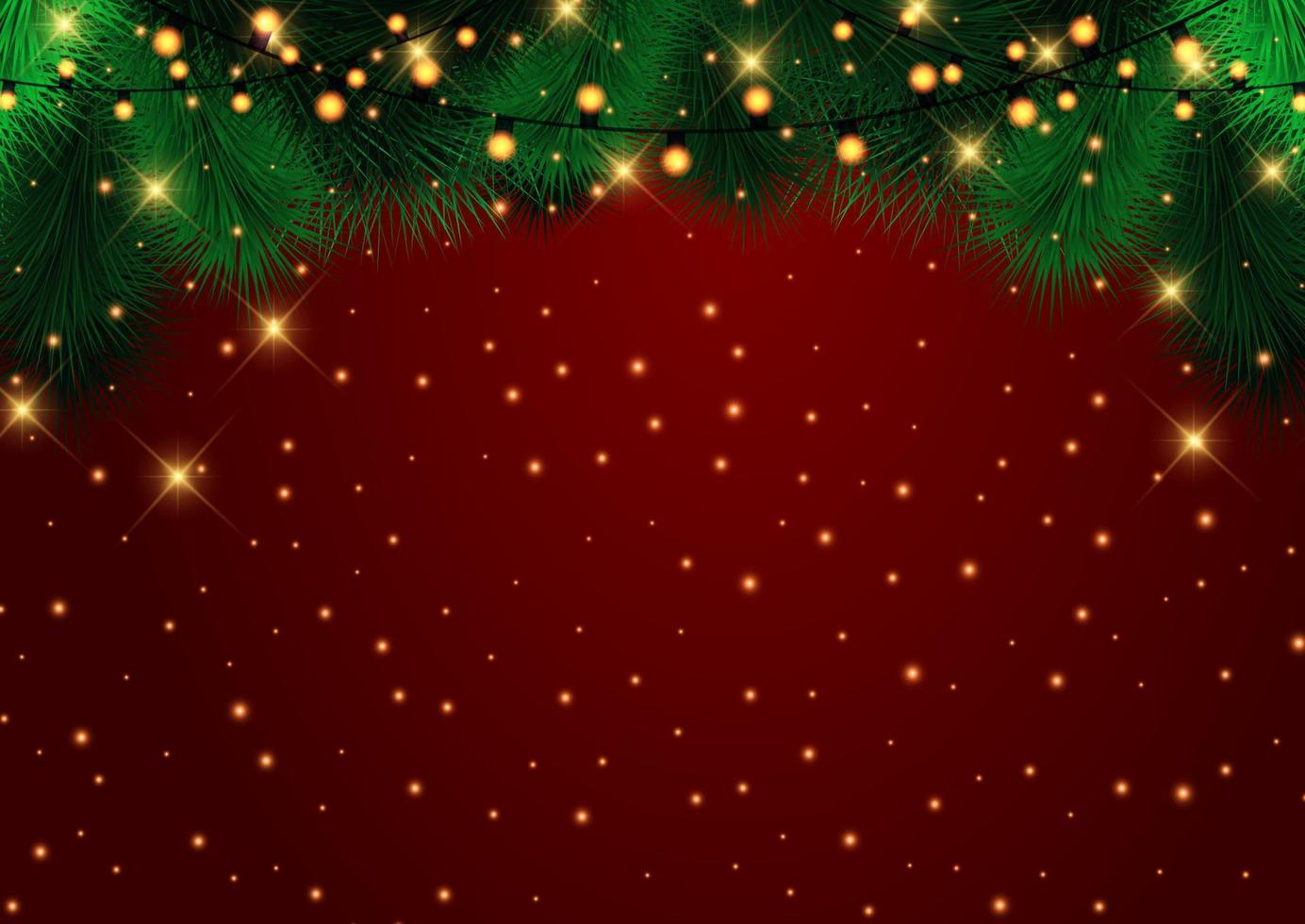 fundo de luzes de natal vetor