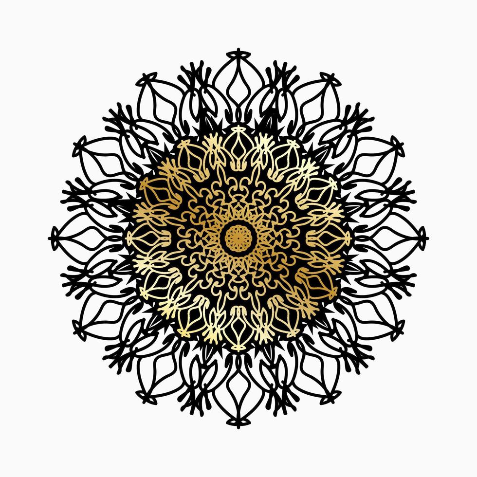 desenho de mandala indiana ornamental de luxo vetor