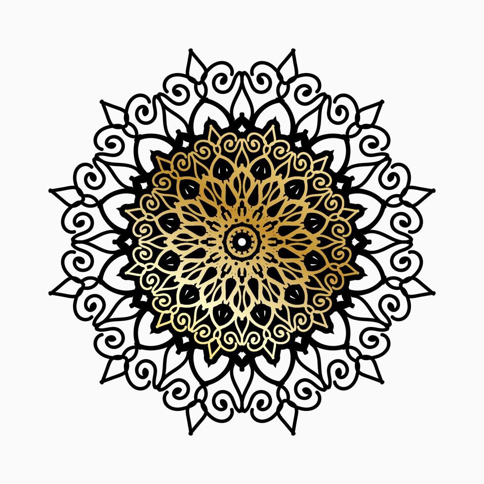 desenho de mandala indiana ornamental de luxo vetor