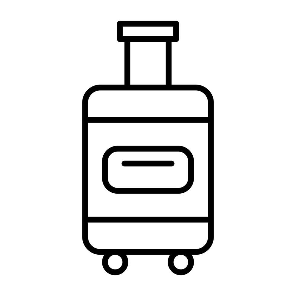 ícone da linha de bagagem vetor