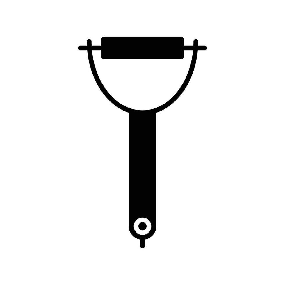 ícone de glifo descascador vetor