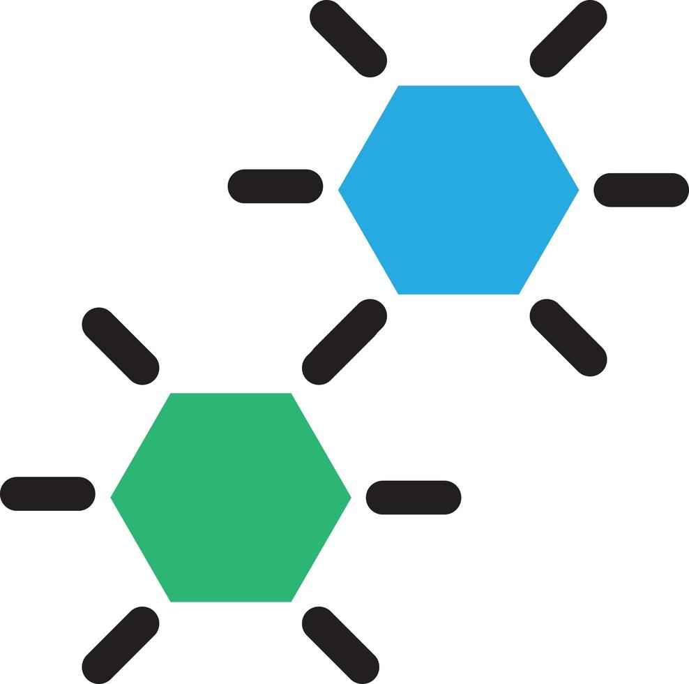 vetor de ícone de teste de laboratório de elemento de fórmula química