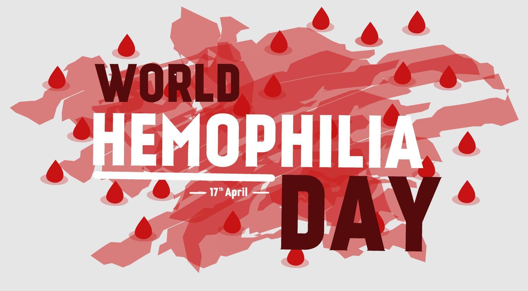 ilustração vetorial do dia mundial da hemofilia vetor
