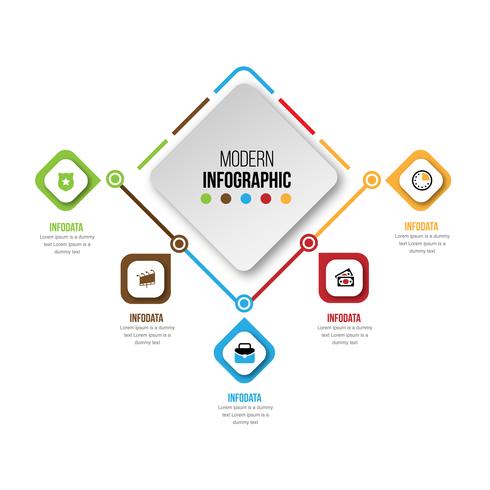 Elementos do vetor para infográfico. Modelo de diagrama, gráfico, apresentação e gráfico.