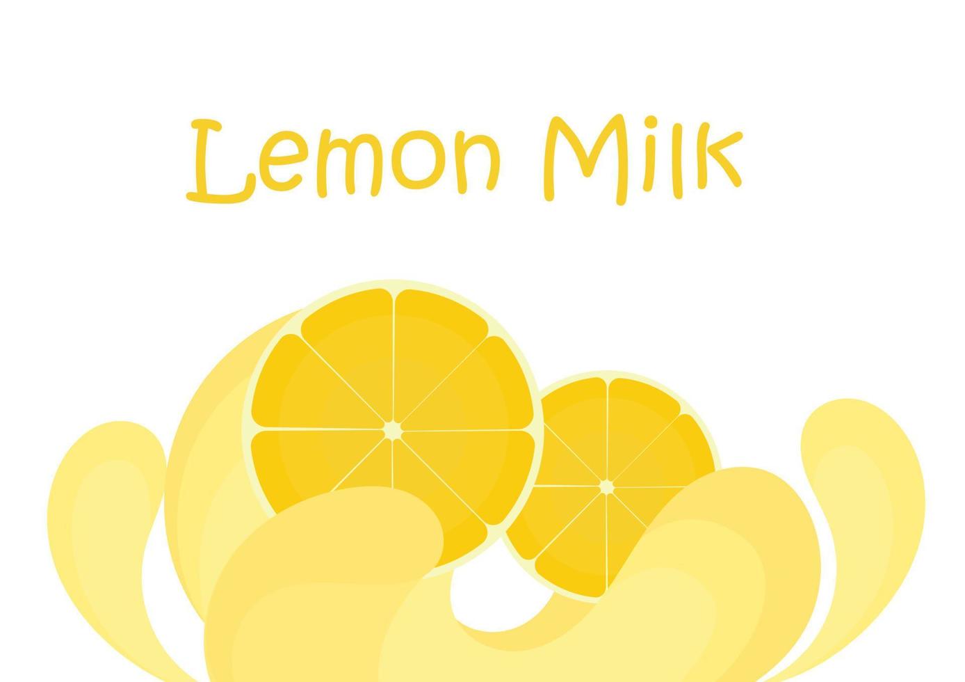 fundo de leite de limão vetor