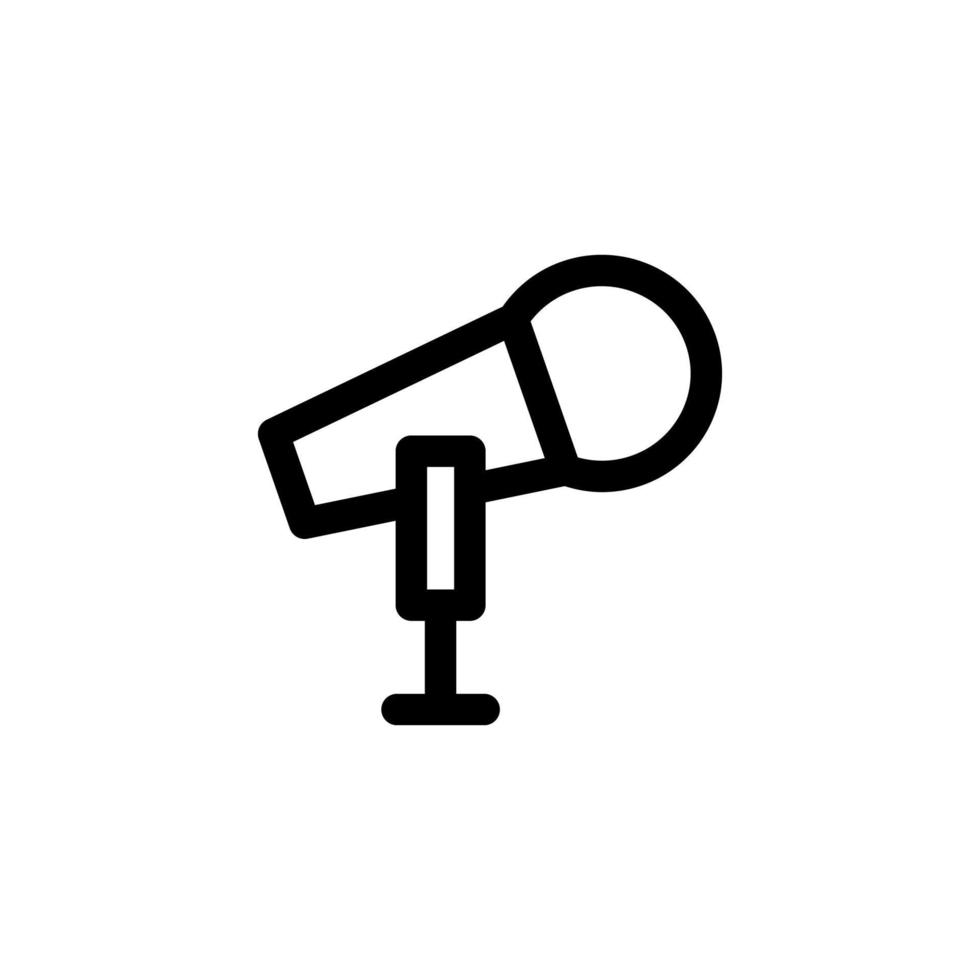 ícone do microfone desenho vetorial símbolo karaokê, microfone, canto, voz para multimídia vetor