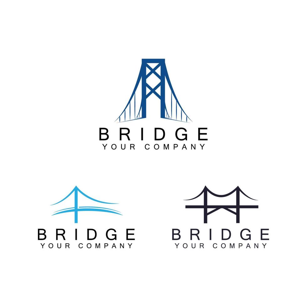 bridge logo template vector icon ilustração design