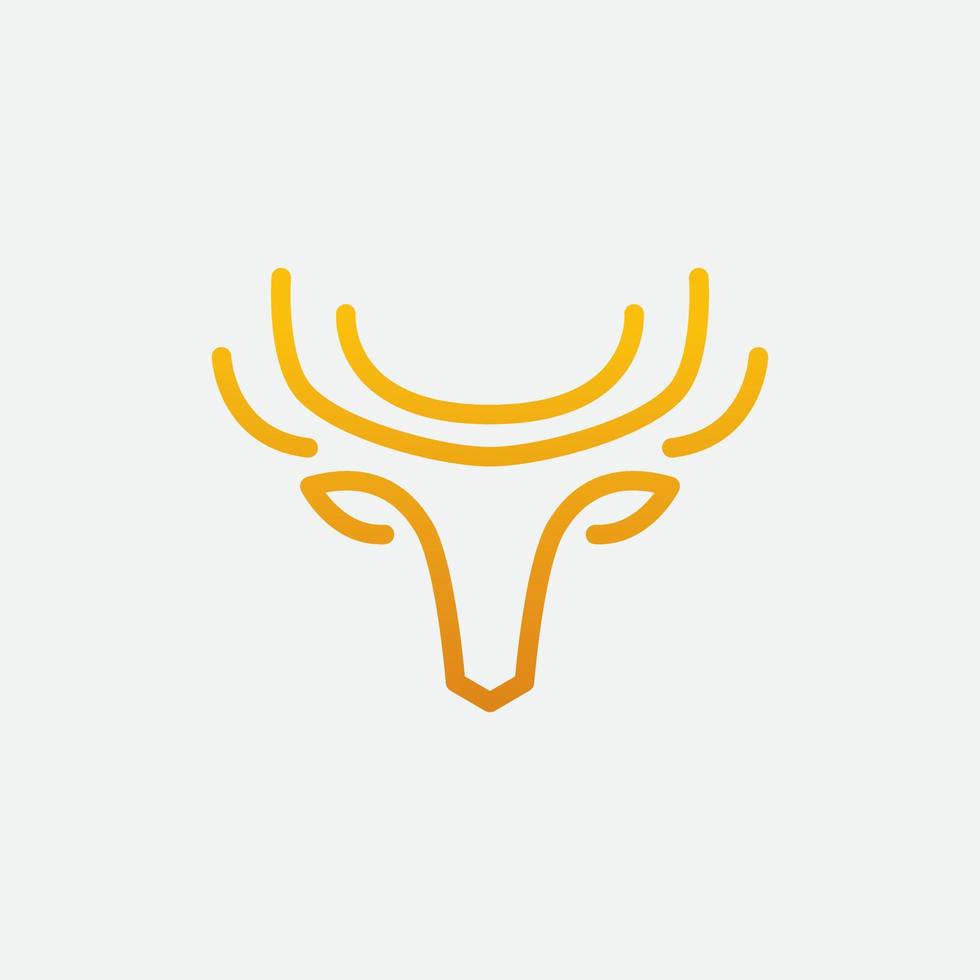 logotipo do antler moose vetor