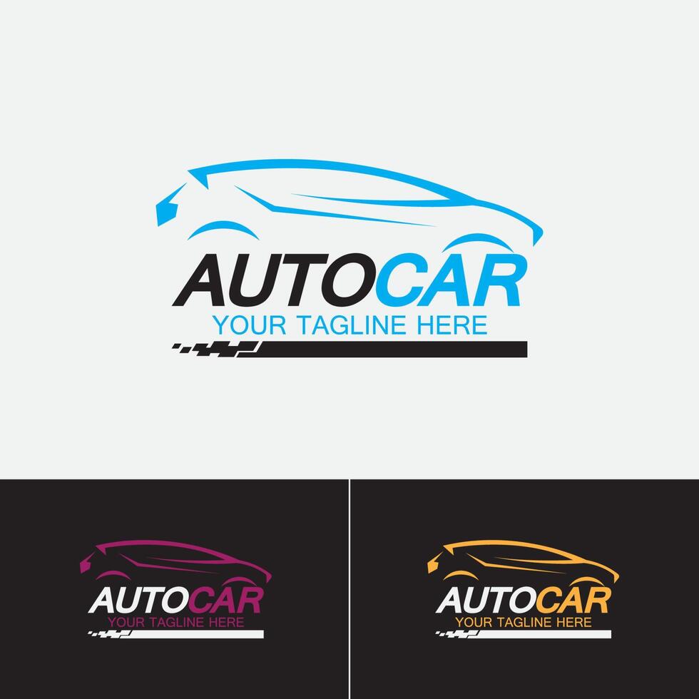 modelo de design do ícone do símbolo do logotipo do carro automóvel vetor