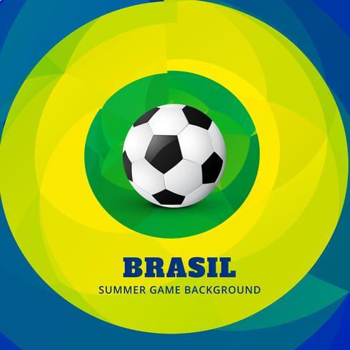 jogo do brasil soocer vetor