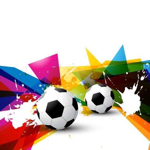 futebol colorido de vetor