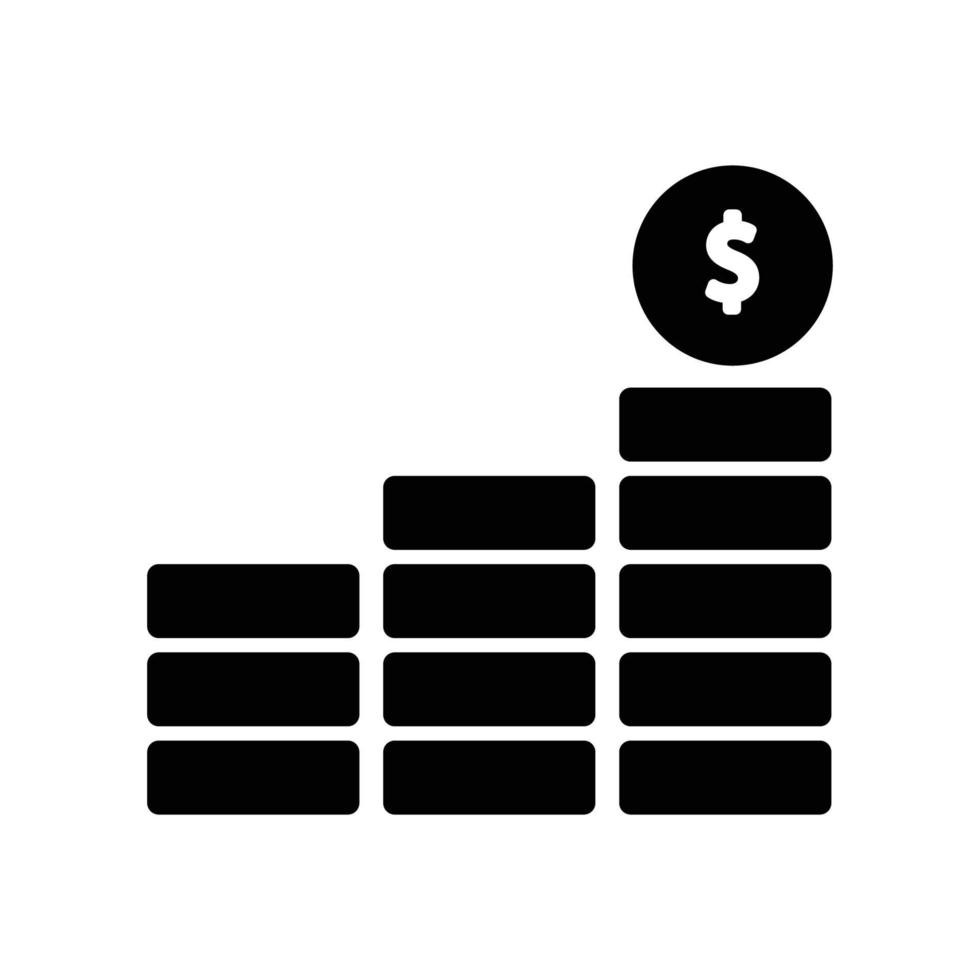 ícone de estatísticas. símbolo de negócios. ilustração simples. curso editável. vetor de modelo de design