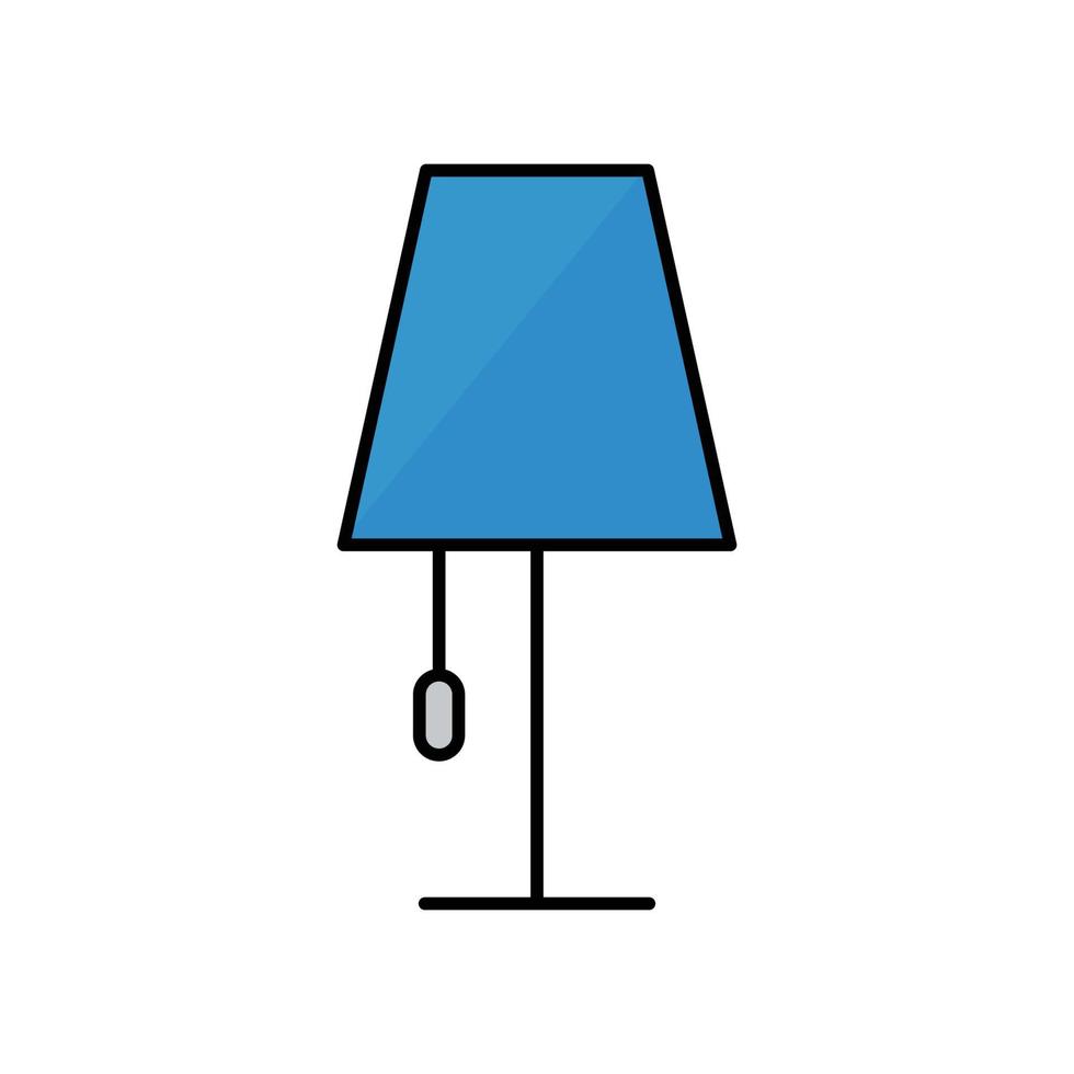 ícone da lâmpada. design de estilo de cor linear. vetor de design