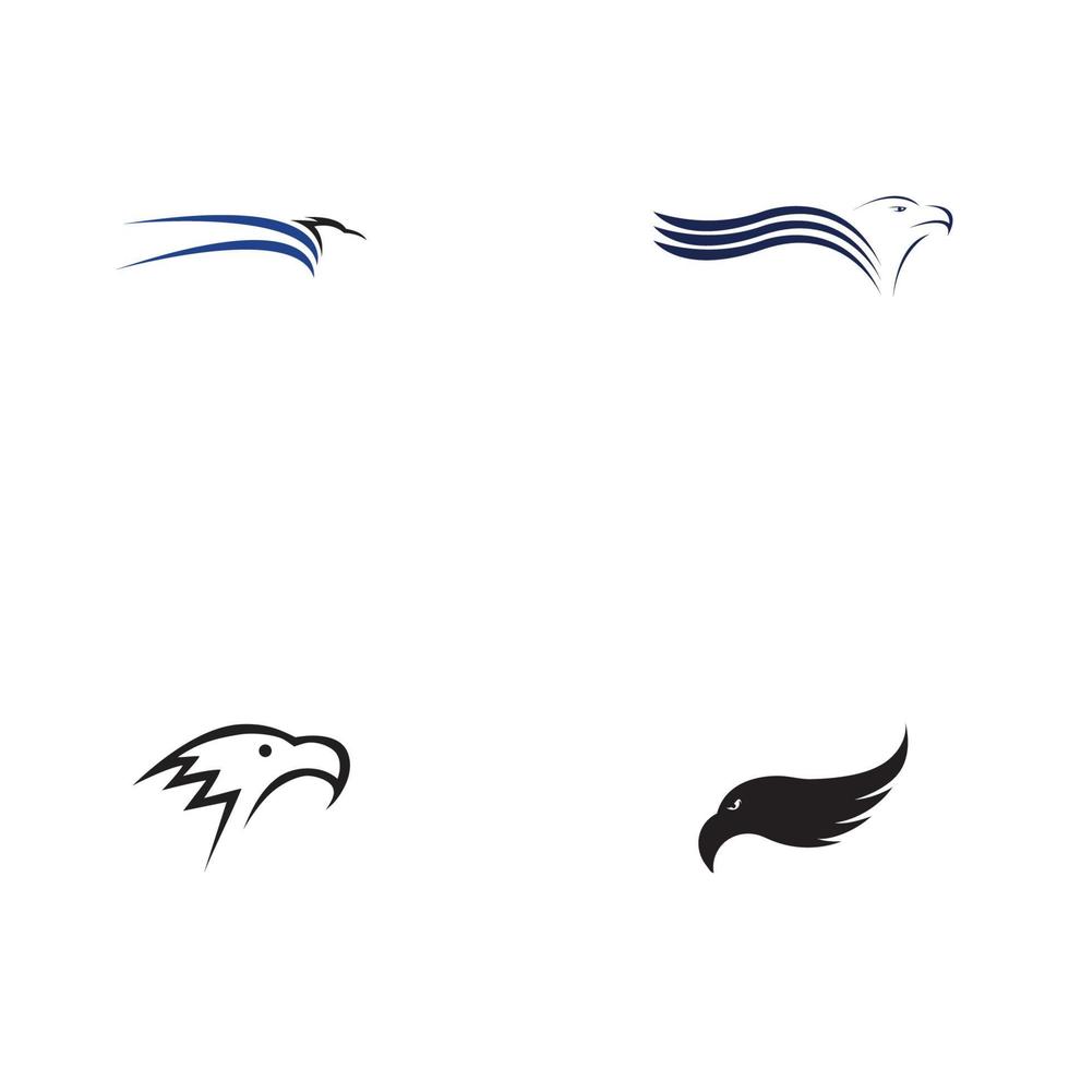 modelo de design de ilustração vetorial de logotipo de águia - vetor