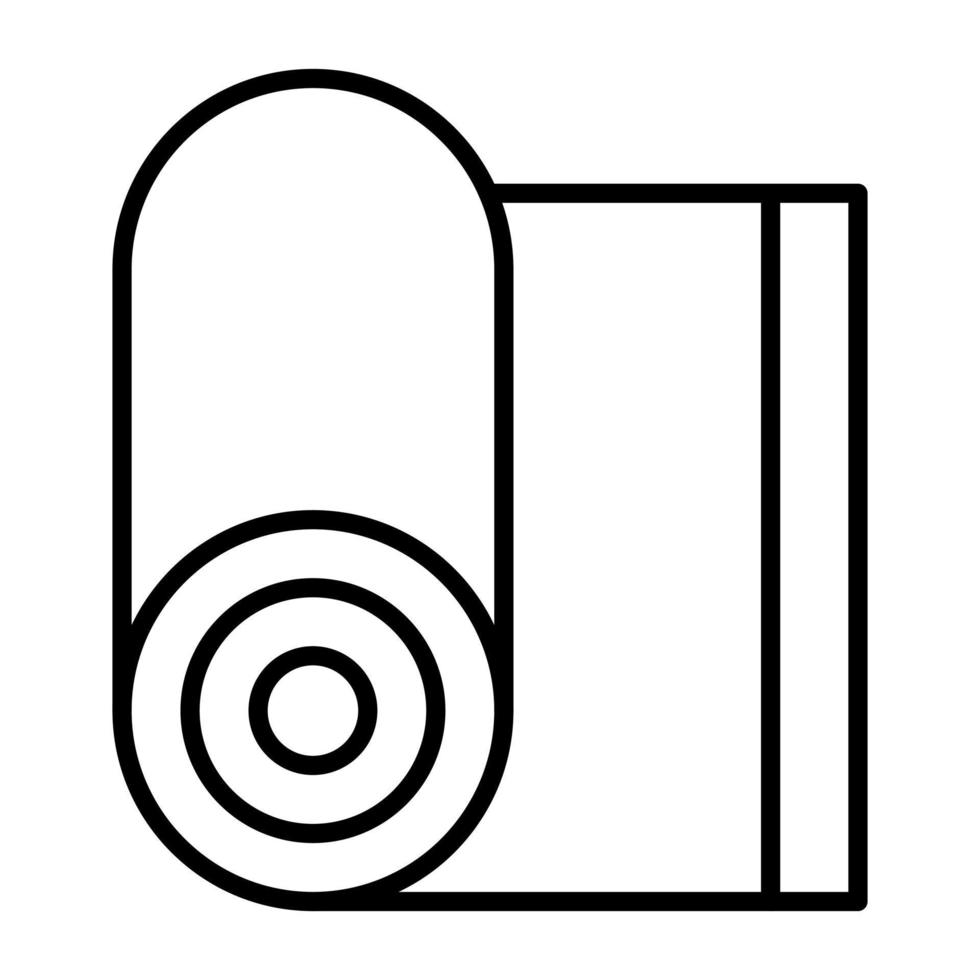 ícone de linha de tecido vetor