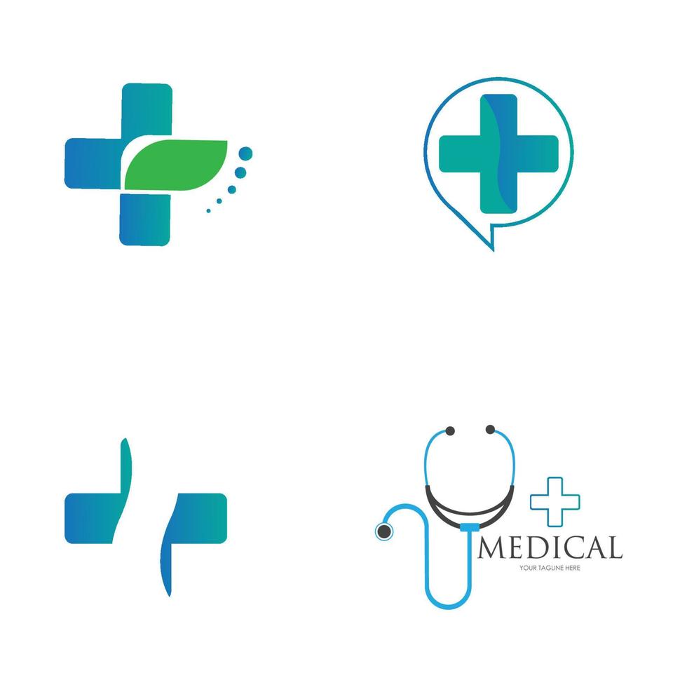 vetor de modelo de logotipo médico de saúde