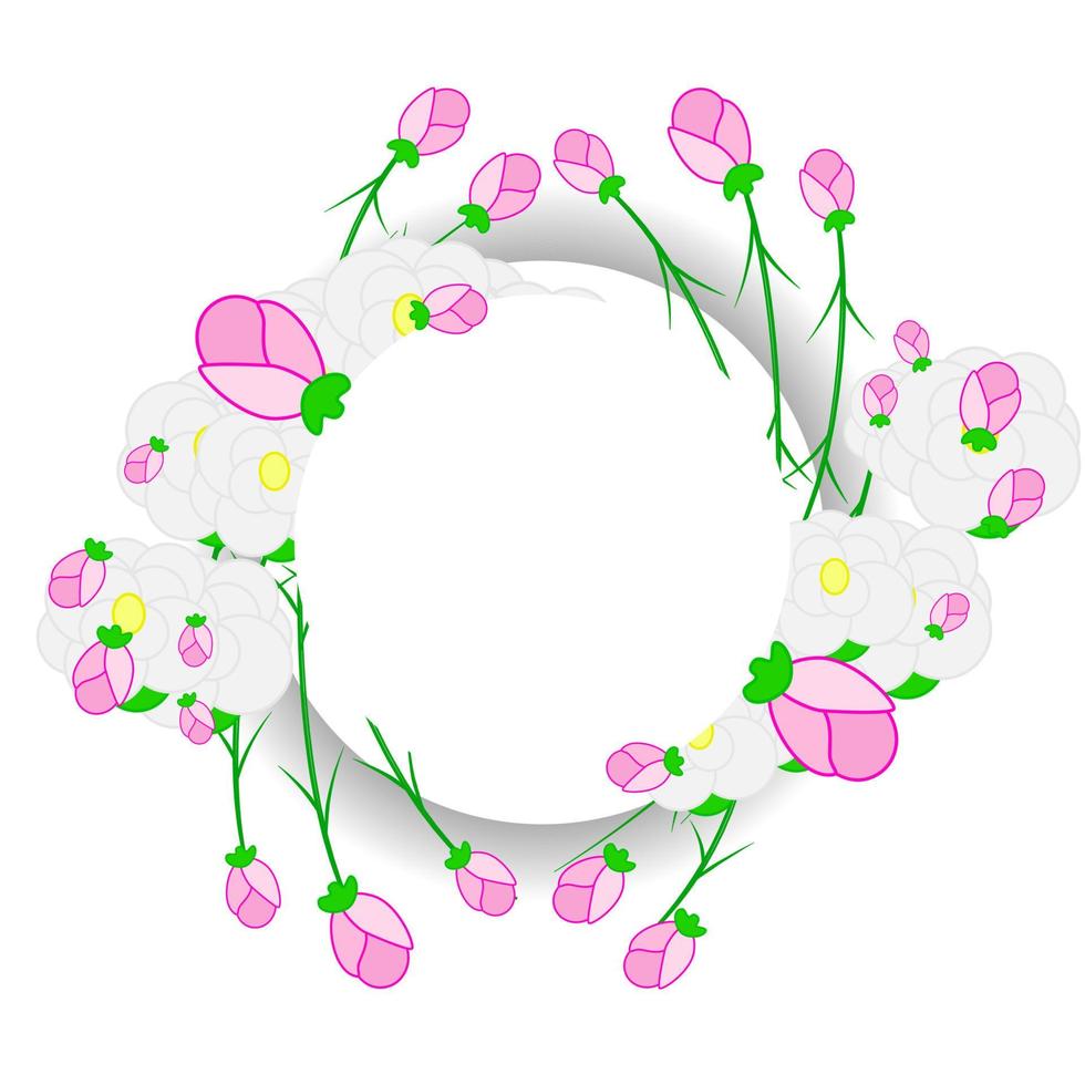 ilustração vetorial de ornamento de flor vetor
