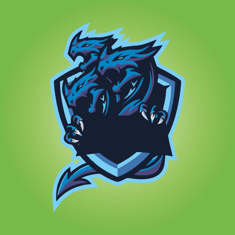 vetor de design de logotipo de mascote gamer, ilustração de gamer para a equipe de esporte. estilo de conceito de ilustrador moderno para crachá