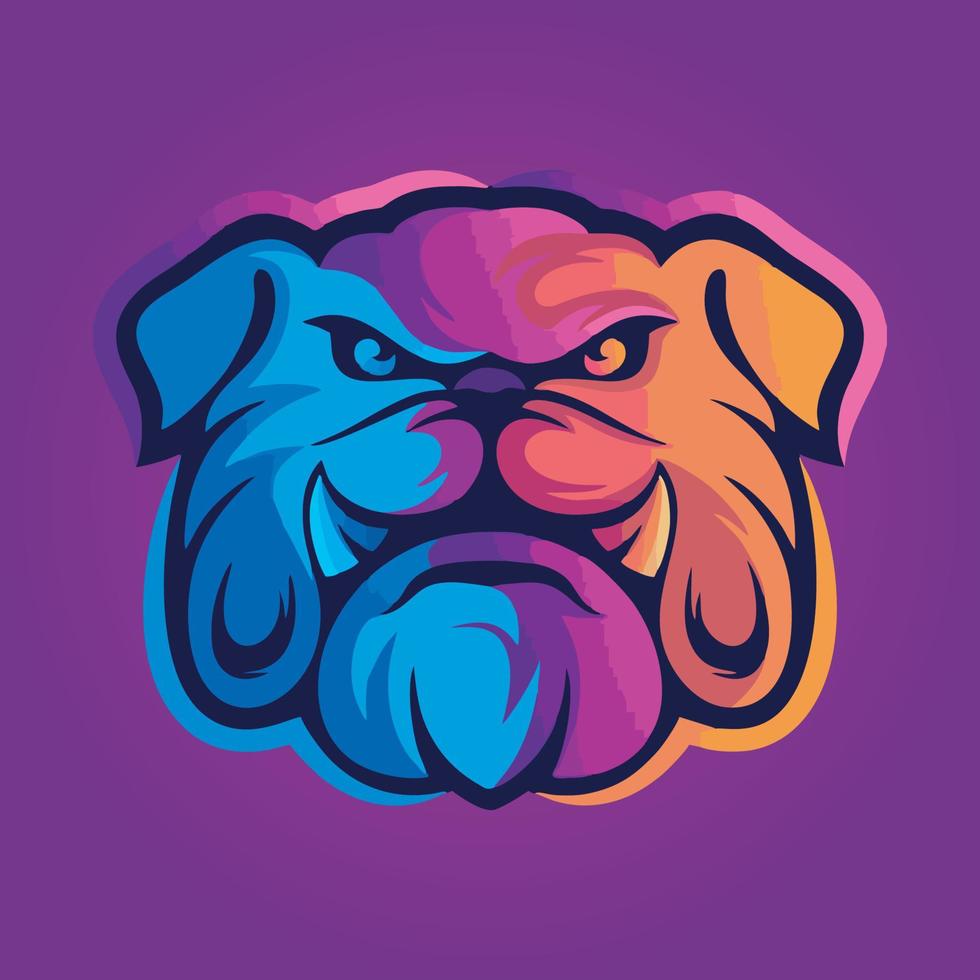 vetor de design de logotipo de mascote gamer, ilustração de gamer para a equipe de esporte. estilo de conceito de ilustrador moderno para crachá