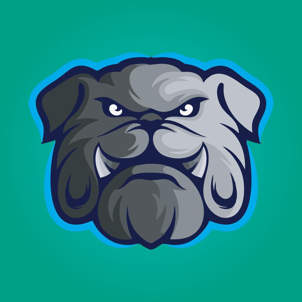 vetor de design de logotipo de mascote gamer, ilustração de gamer para a equipe de esporte. estilo de conceito de ilustrador moderno para crachá