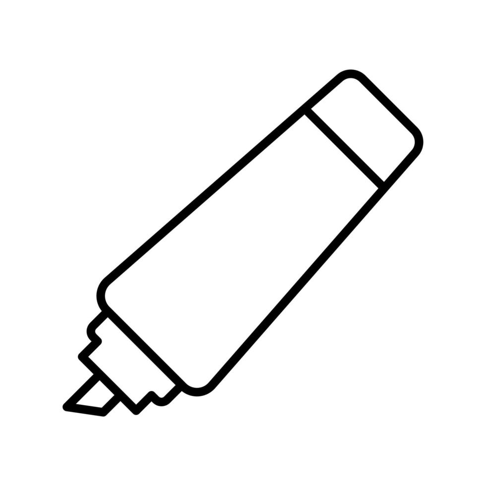 ícone de linha de marcador vetor