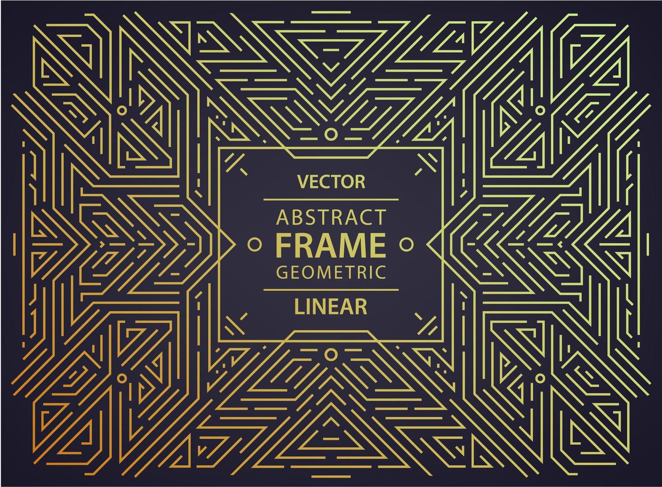 quadro art deco de vetor, modelo de design geométrico abstrato para produtos de luxo. fundo prateado geométrico. composição de ornamento linear, vintage. uso para embalagem, branding, decoração vetor