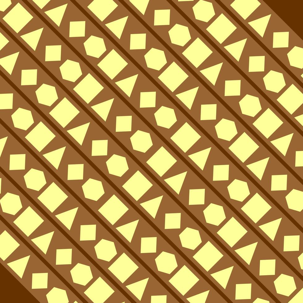 padrão uniforme com uma combinação de vários objetos marrons vetor