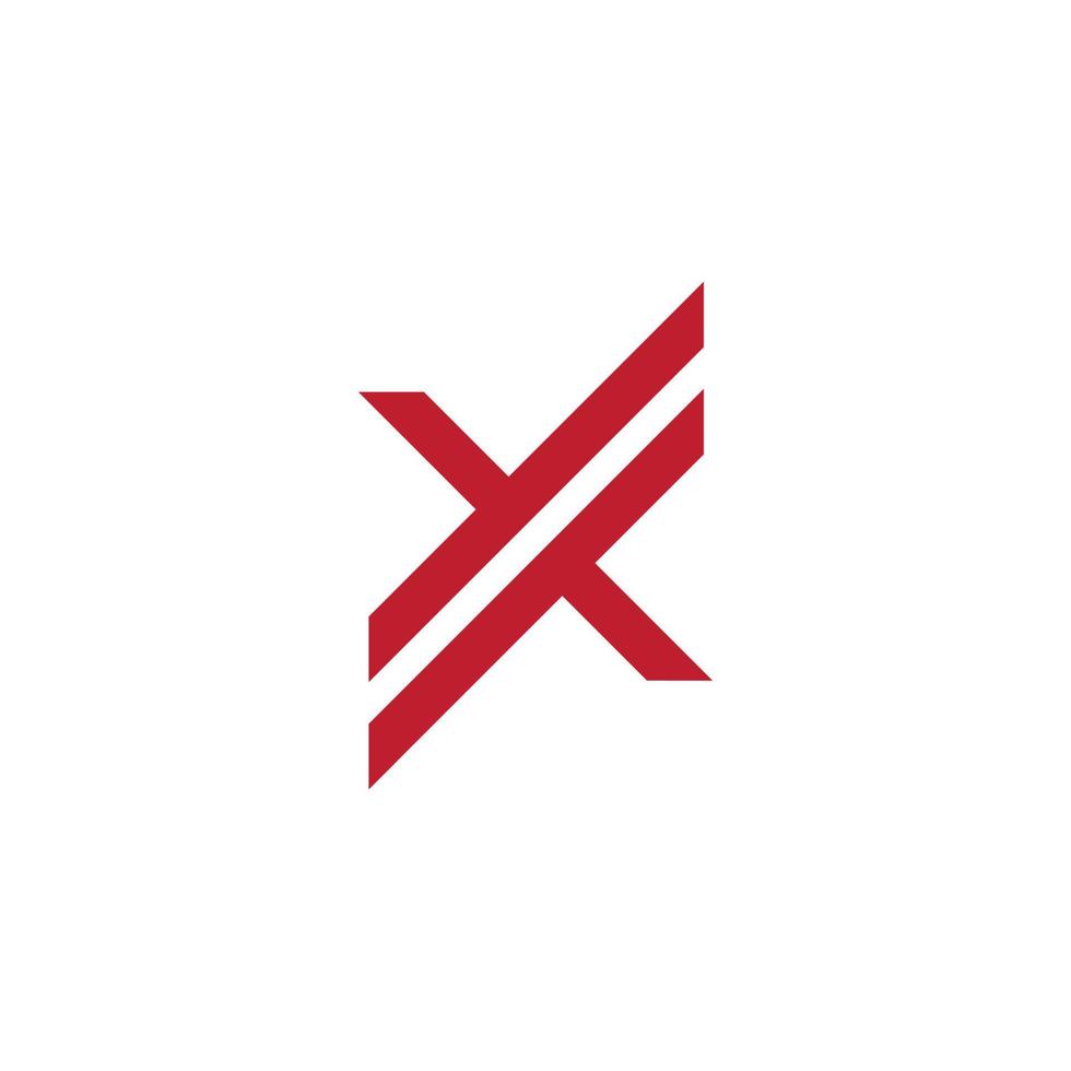 vetor de logotipo em movimento letra x listras