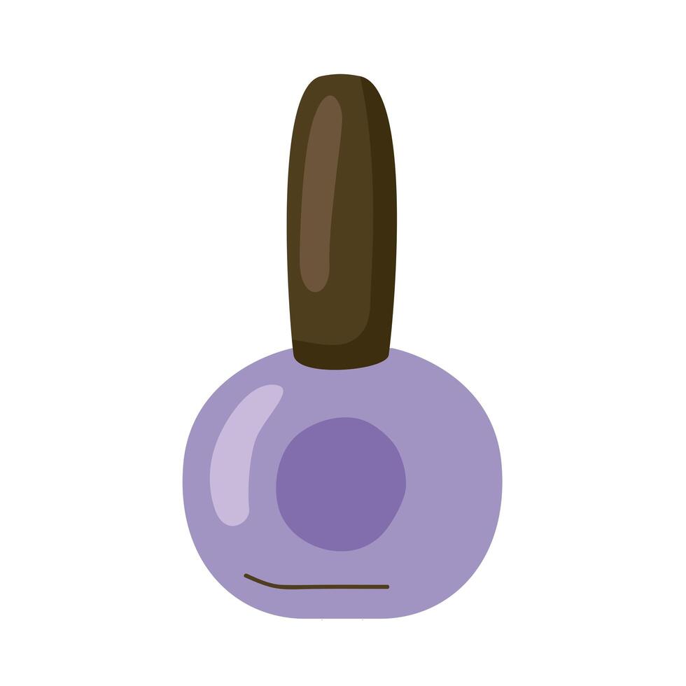 desenho de esmalte roxo vetor