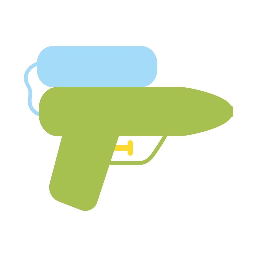 ícone isolado de brinquedo de pistola d'água vetor