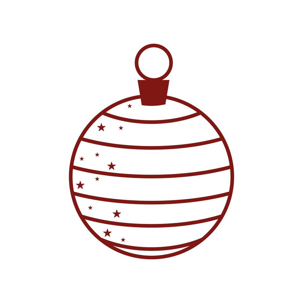 decoração de bola de natal vetor