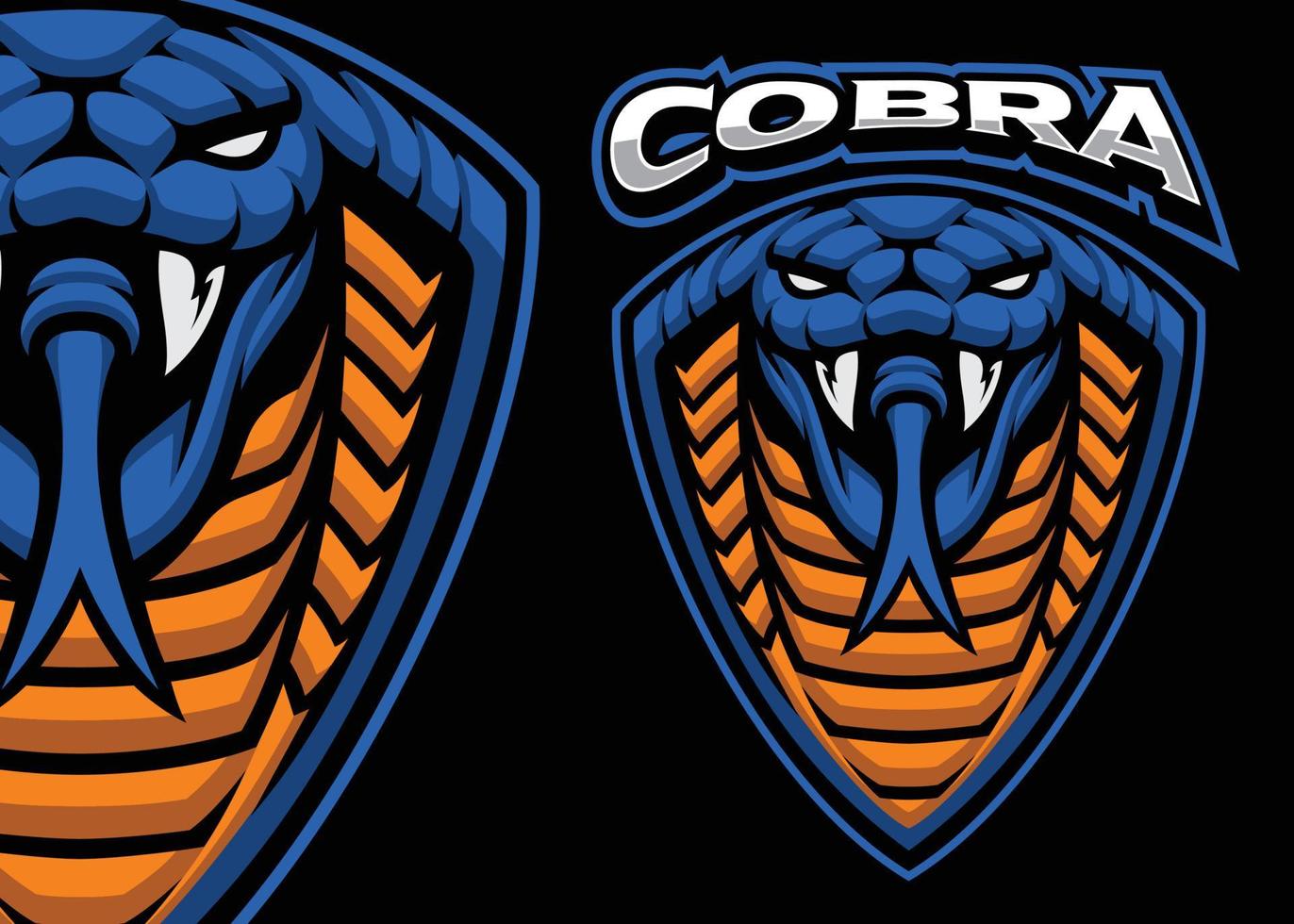 emblema da mascote da cobra vetor