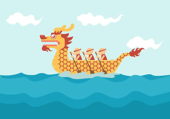 Ilustração em vetor Dragon Boat Festival