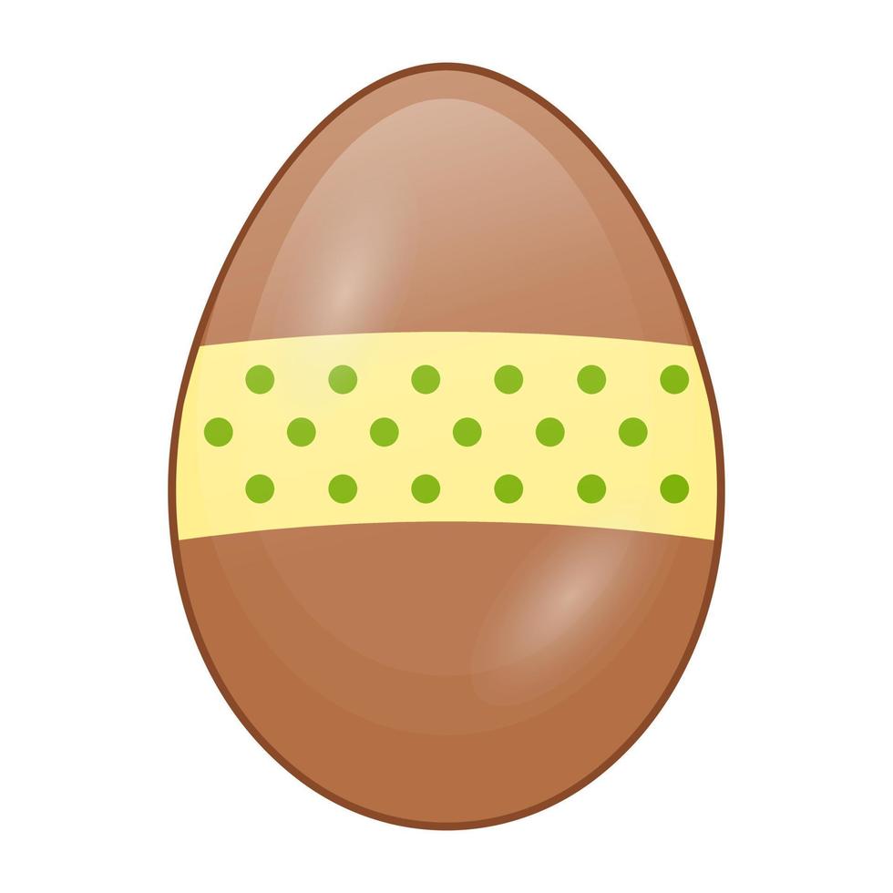 conceitos de ovo de chocolate vetor