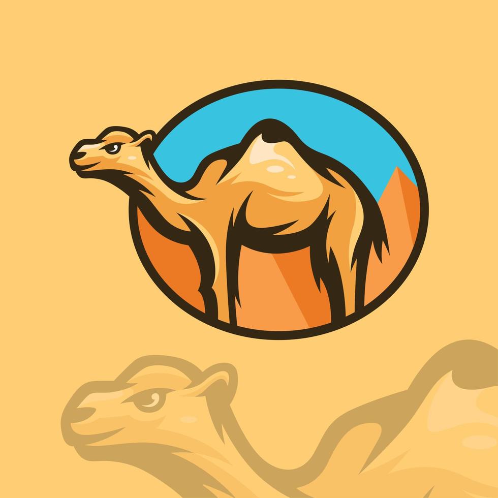 ilustração de camelo do deserto vetor